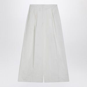 The Garment White Cotton Palazzo Trousers Women